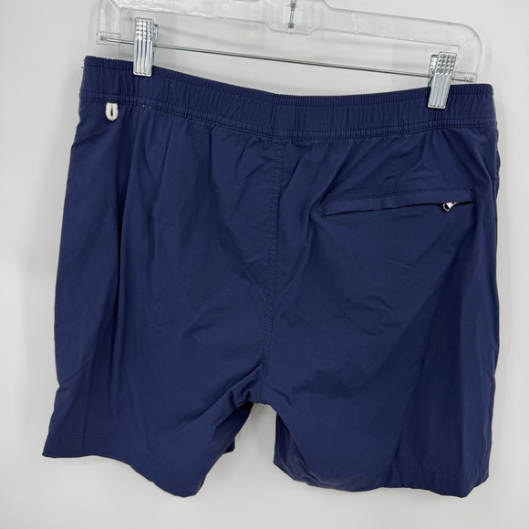 J. Crew Navy Blue Hybrid Swim Trunks Shorts sz 30 7" Inseam J0057 - Picture 2 of 8